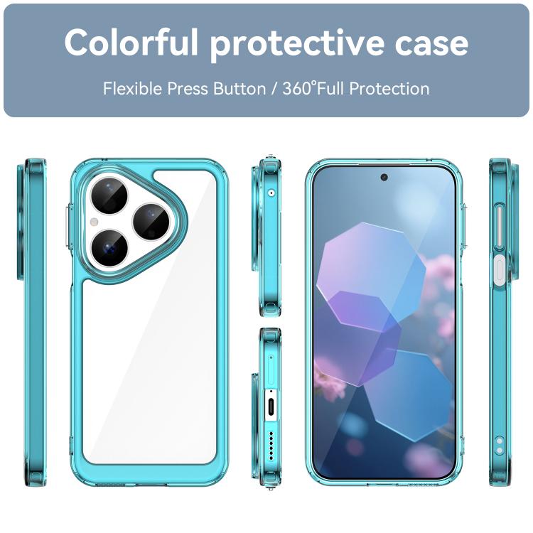 For Huawei Pura 80 5G Colorful Series Acrylic Hybrid TPU Phone Case