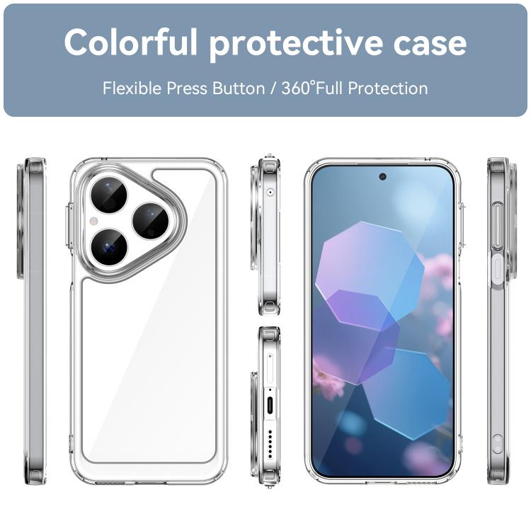For Huawei Pura 80 5G Colorful Series Acrylic Hybrid TPU Phone Case