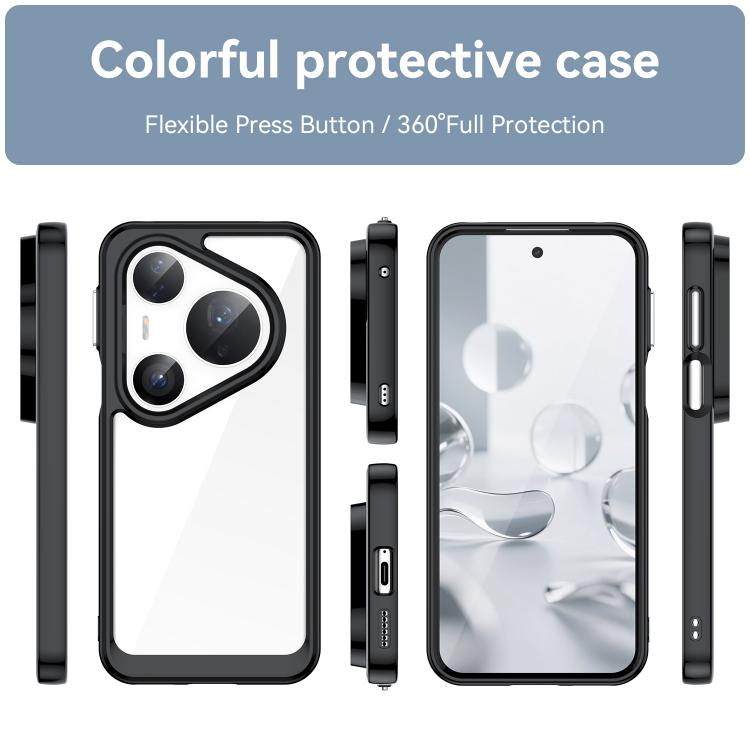For Huawei Pura 80 Ultra 5G Colorful Series Acrylic Hybrid TPU Phone Case