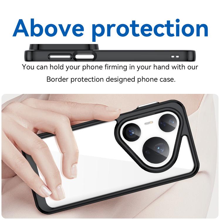 For Huawei Pura 80 Pro 5G Colorful Series Acrylic Hybrid TPU Phone Case