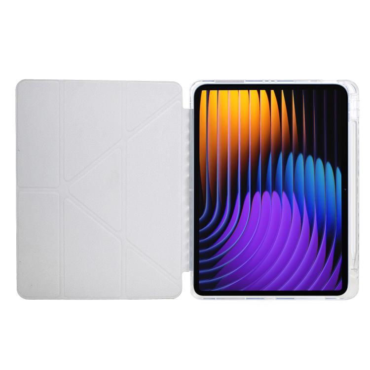 For Xiaomi Pad 7 / 7 Pro Y-Fold Pyramid Texture Smart Leather Tablet Case