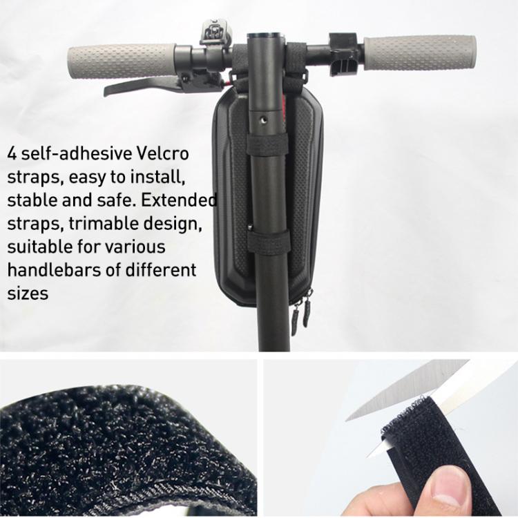 WILD MAN ES8 Electric Scooter EVA Hard Shell Handlebar Bag - Black