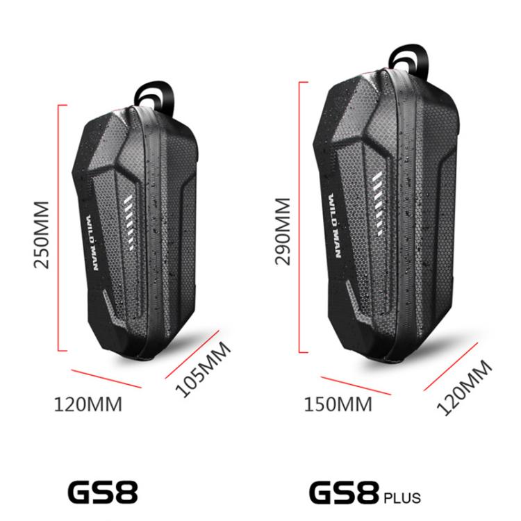 WILD MAN ES8 PLUS Electric Scooter EVA Hard Shell Handlebar Bag - Black