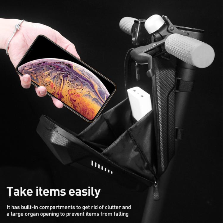 WILD MAN ES8 PLUS Electric Scooter EVA Hard Shell Handlebar Bag - Black