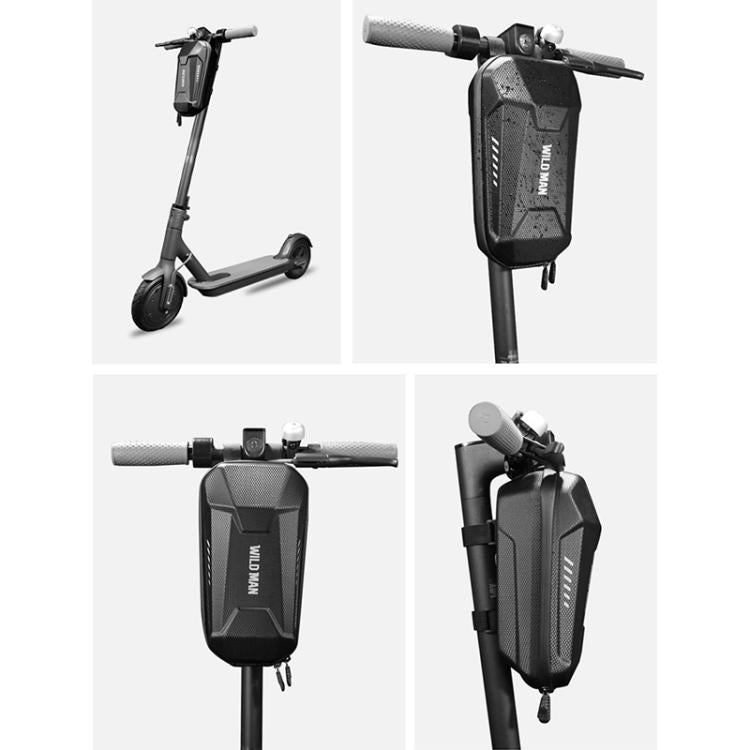 WILD MAN ES8 PLUS Electric Scooter EVA Hard Shell Handlebar Bag - Black
