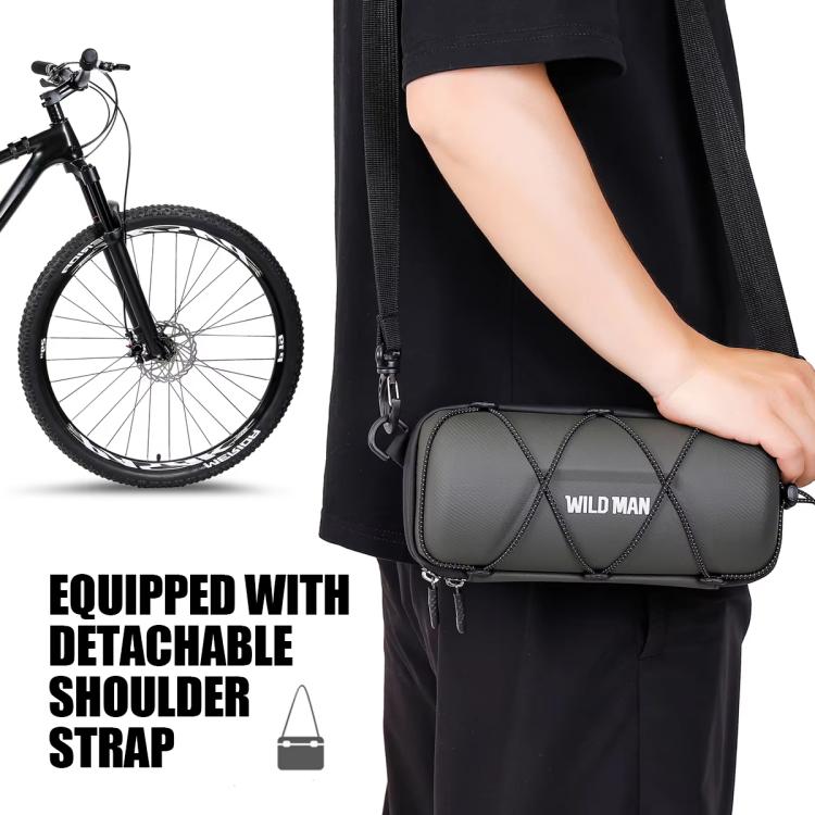 WILD MAN GD7X Mountain Bicycle EVA Hard Shell Handlebar Bag Quick Release Bracket
