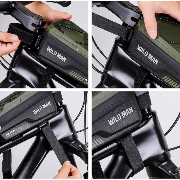 WILD MAN GX200 Mountain Bicycle EVA Hard Shell Bag Bike Front Fixing bracket