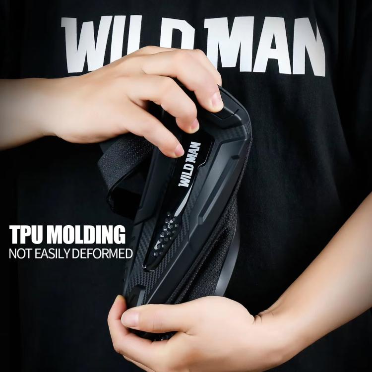 WILD MAN M40 Mountain Bicycle Front Beam Triangle Bag TPU Carbon Fiber Hard Shell Bag Cycling Equipment - Black