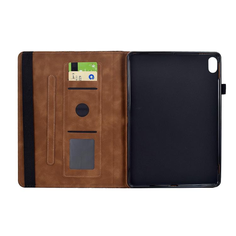 For iPad 2025 / 2022 Rotatable Building Blocks Embossed Smart Leather Tablet Case