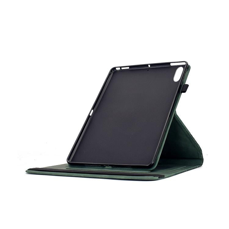 For iPad 2025 / 2022 Rotatable Building Blocks Embossed Smart Leather Tablet Case