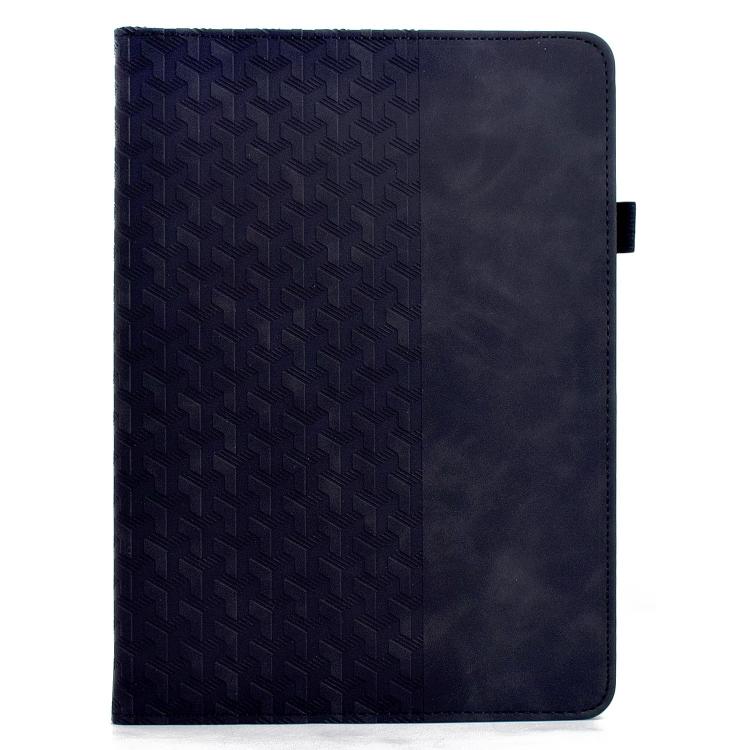 For iPad 2025 / 2022 Rotatable Building Blocks Embossed Smart Leather Tablet Case