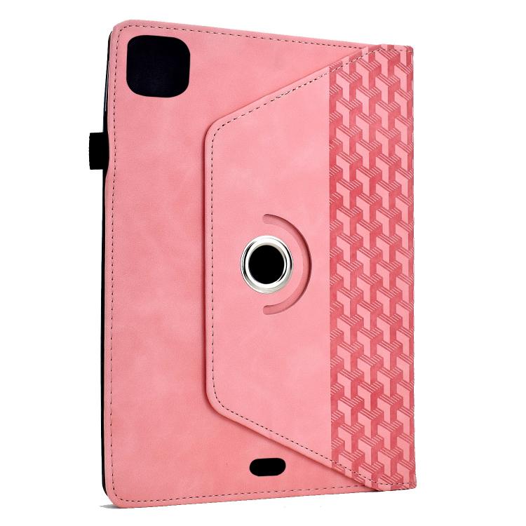 For iPad Air 11 2026 / 2025 / 2024 Rotatable Building Blocks Embossed Smart Leather Tablet Case