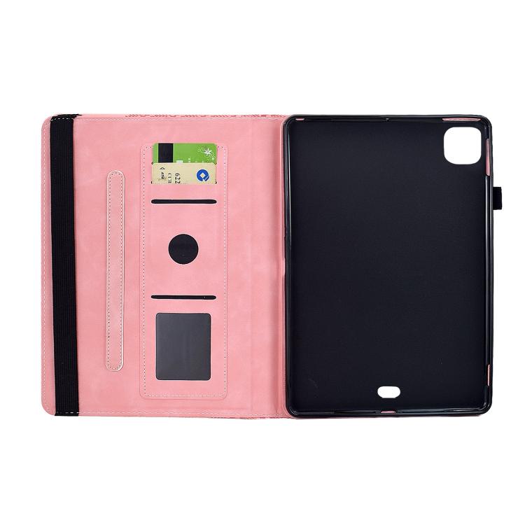 For iPad Air 11 2026 / 2025 / 2024 Rotatable Building Blocks Embossed Smart Leather Tablet Case