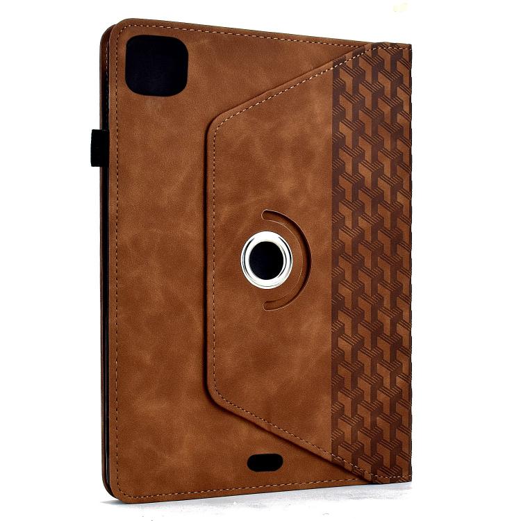 For iPad Air 11 2026 / 2025 / 2024 Rotatable Building Blocks Embossed Smart Leather Tablet Case