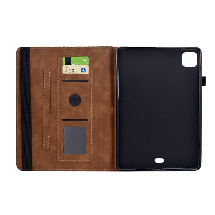 For iPad Air 11 2026 / 2025 / 2024 Rotatable Building Blocks Embossed Smart Leather Tablet Case