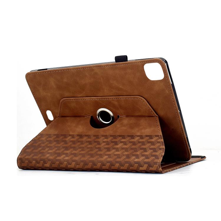 For iPad Air 11 2026 / 2025 / 2024 Rotatable Building Blocks Embossed Smart Leather Tablet Case