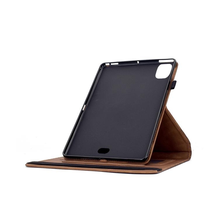 For iPad Air 11 2026 / 2025 / 2024 Rotatable Building Blocks Embossed Smart Leather Tablet Case