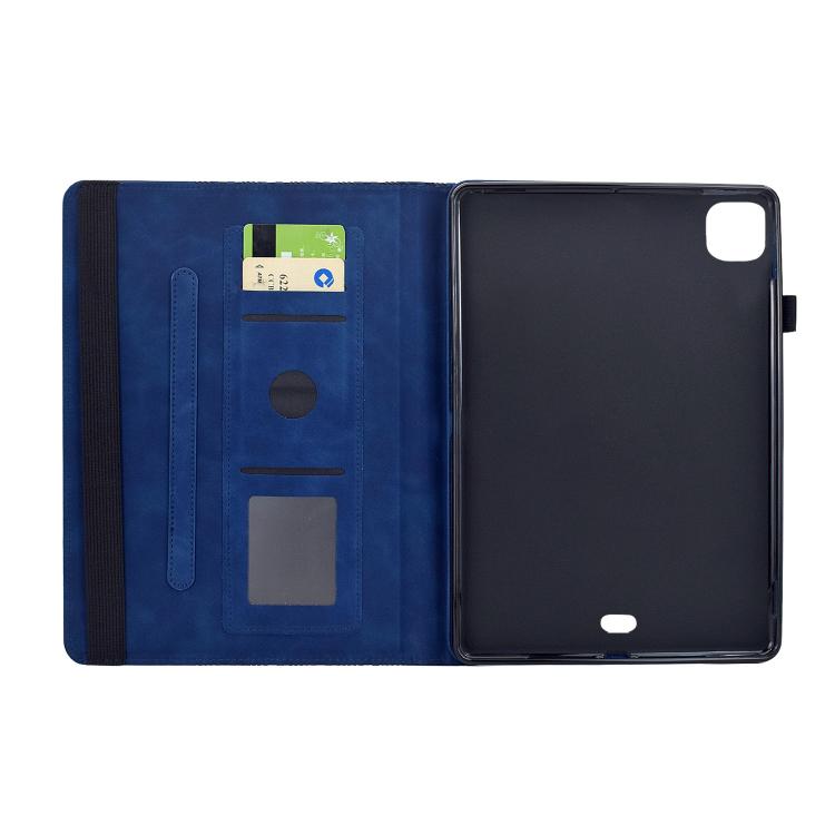 For iPad Air 11 2026 / 2025 / 2024 Rotatable Building Blocks Embossed Smart Leather Tablet Case