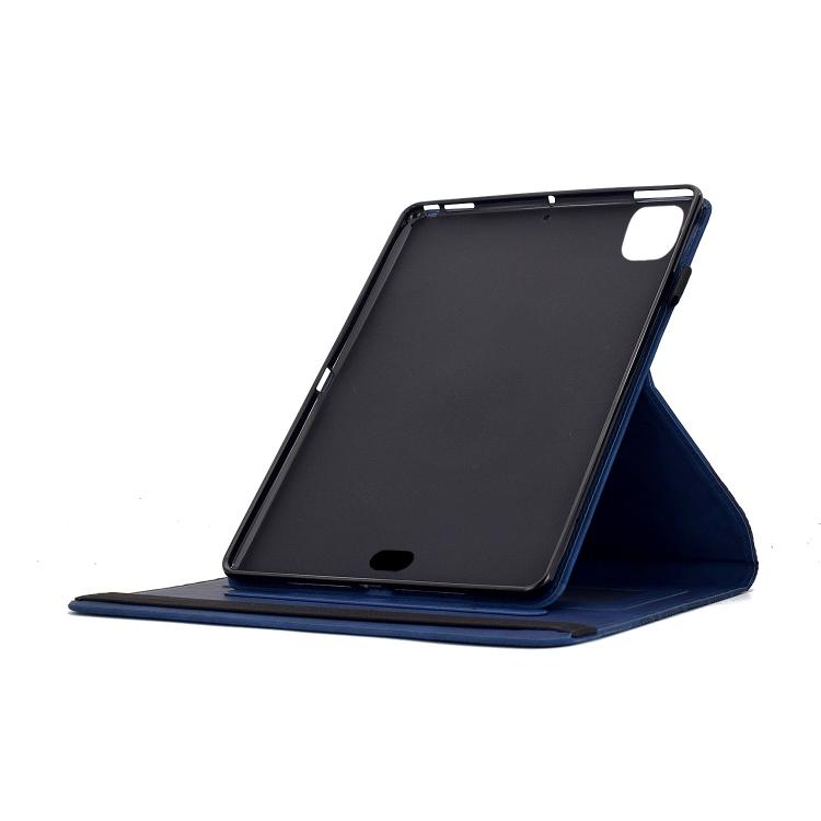 For iPad Air 11 2026 / 2025 / 2024 Rotatable Building Blocks Embossed Smart Leather Tablet Case