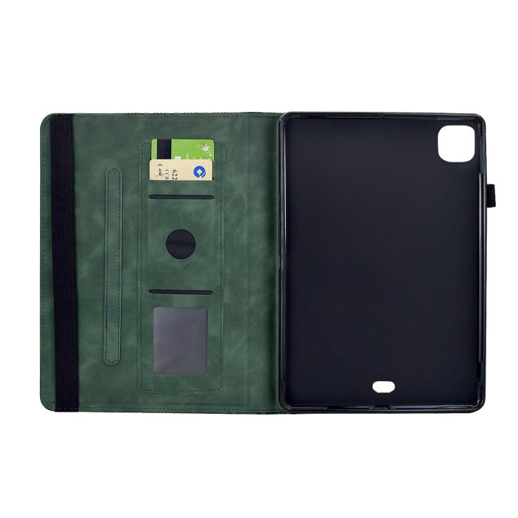 For iPad Air 11 2026 / 2025 / 2024 Rotatable Building Blocks Embossed Smart Leather Tablet Case