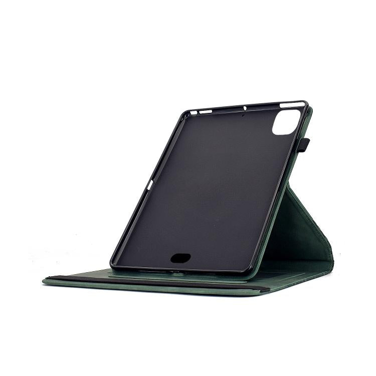For iPad Air 11 2026 / 2025 / 2024 Rotatable Building Blocks Embossed Smart Leather Tablet Case