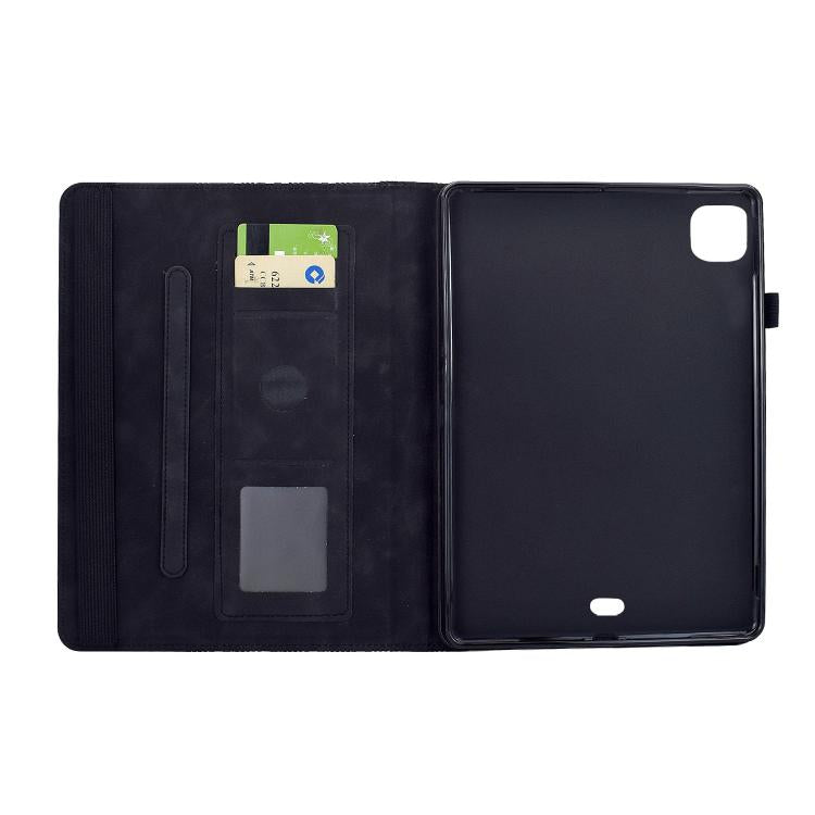 For iPad Air 11 2026 / 2025 / 2024 Rotatable Building Blocks Embossed Smart Leather Tablet Case
