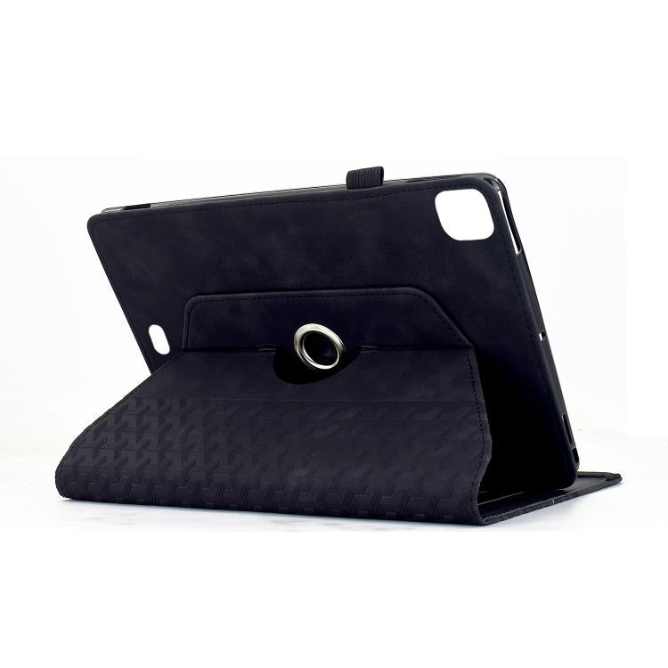 For iPad Air 11 2026 / 2025 / 2024 Rotatable Building Blocks Embossed Smart Leather Tablet Case