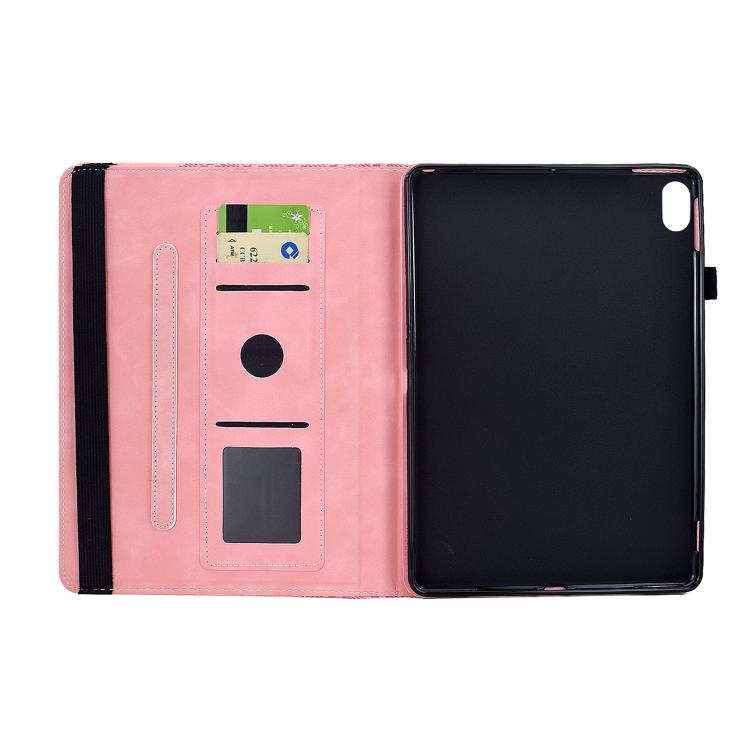 For iPad mini 2024 / mini 6 Rotatable Building Blocks Embossed Smart Leather Tablet Case