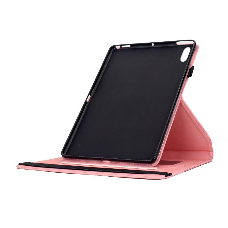 For iPad mini 2024 / mini 6 Rotatable Building Blocks Embossed Smart Leather Tablet Case