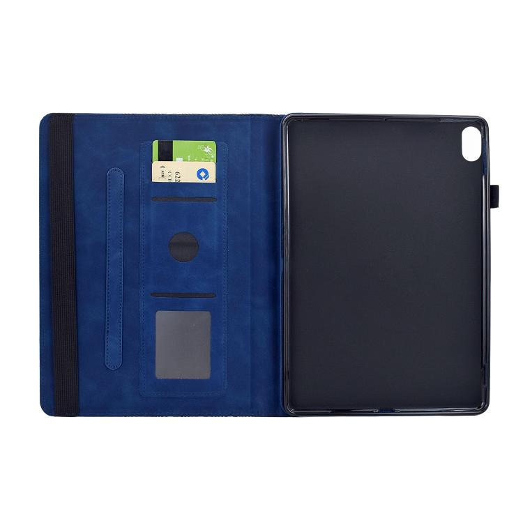 For iPad mini 2024 / mini 6 Rotatable Building Blocks Embossed Smart Leather Tablet Case