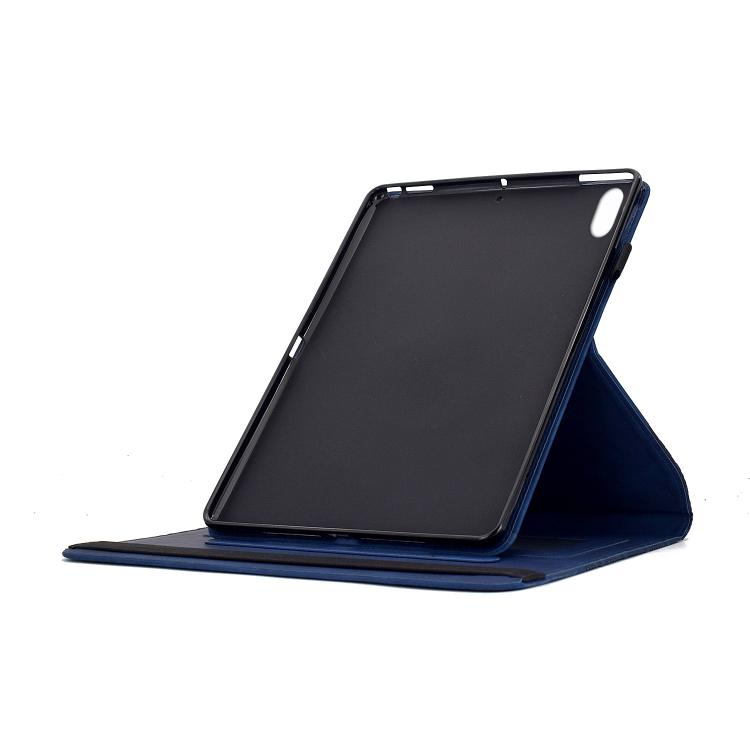 For iPad mini 2024 / mini 6 Rotatable Building Blocks Embossed Smart Leather Tablet Case