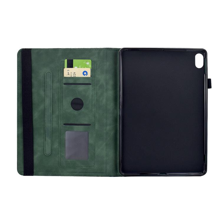For iPad mini 2024 / mini 6 Rotatable Building Blocks Embossed Smart Leather Tablet Case