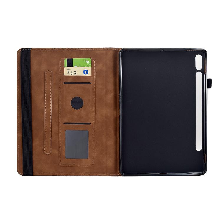 For Samsung Galaxy Tab S10 FE / S9 Rotatable Building Blocks Embossed Smart Leather Tablet Case