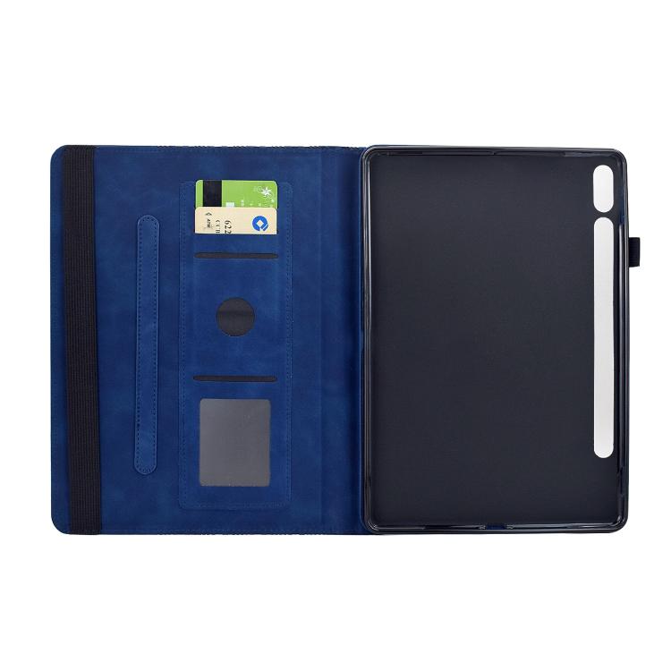 For Samsung Galaxy Tab S10 FE / S9 Rotatable Building Blocks Embossed Smart Leather Tablet Case