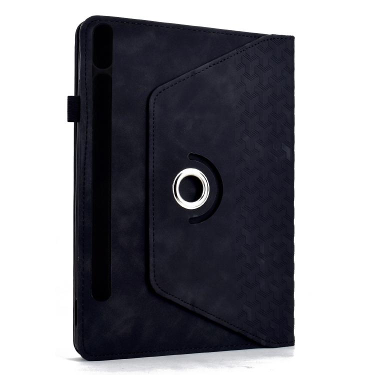 For Samsung Galaxy Tab S10 FE / S9 Rotatable Building Blocks Embossed Smart Leather Tablet Case