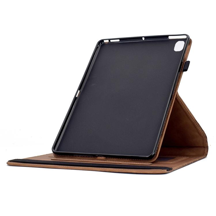 For Samsung Galaxy Tab S6 Lite 2024 Rotatable Building Blocks Embossed Smart Leather Tablet Case
