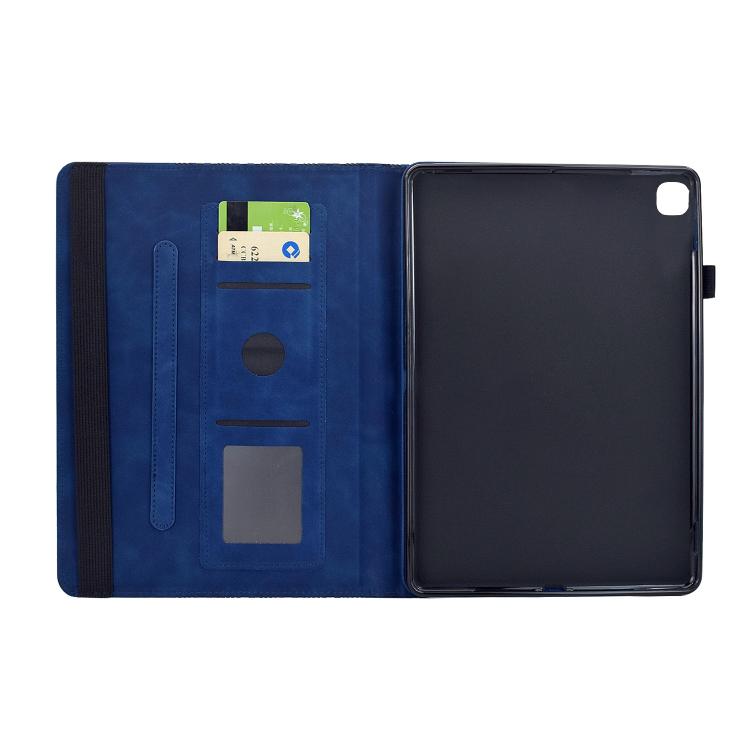 For Samsung Galaxy Tab S6 Lite 2024 Rotatable Building Blocks Embossed Smart Leather Tablet Case