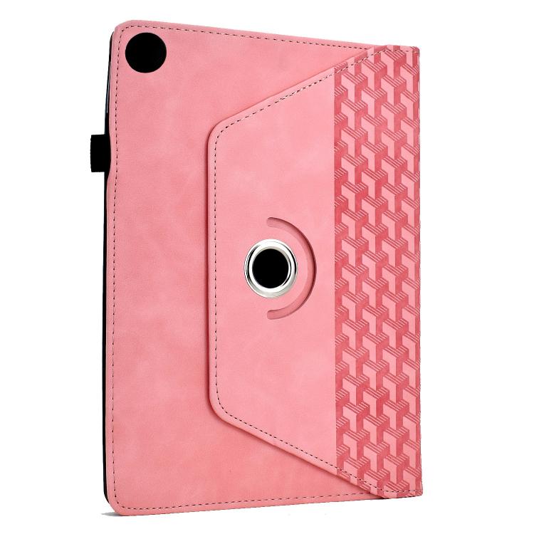 For Samsung Galaxy Tab A11+ / A9+ Rotatable Building Blocks Embossed Smart Leather Tablet Case