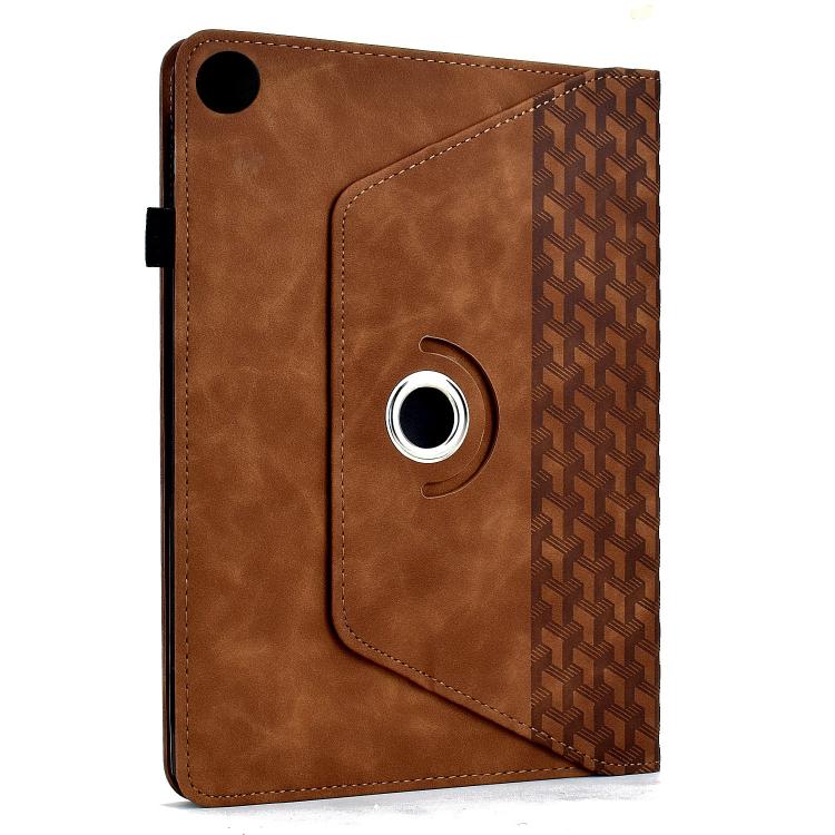 For Samsung Galaxy Tab A11+ / A9+ Rotatable Building Blocks Embossed Smart Leather Tablet Case