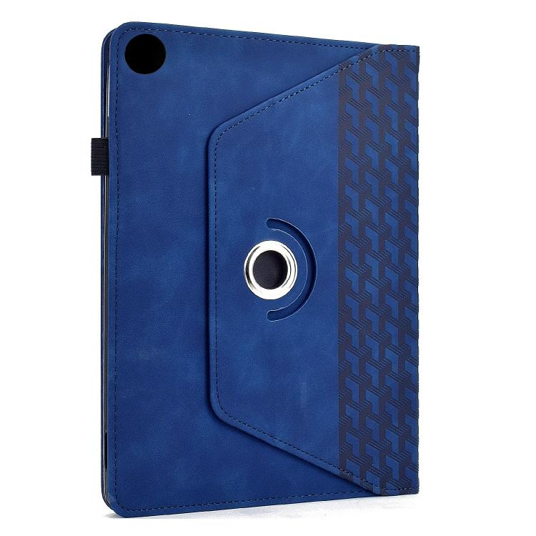 For Samsung Galaxy Tab A11+ / A9+ Rotatable Building Blocks Embossed Smart Leather Tablet Case