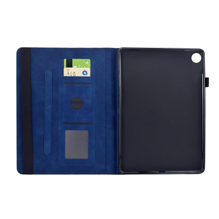 For Samsung Galaxy Tab A11+ / A9+ Rotatable Building Blocks Embossed Smart Leather Tablet Case