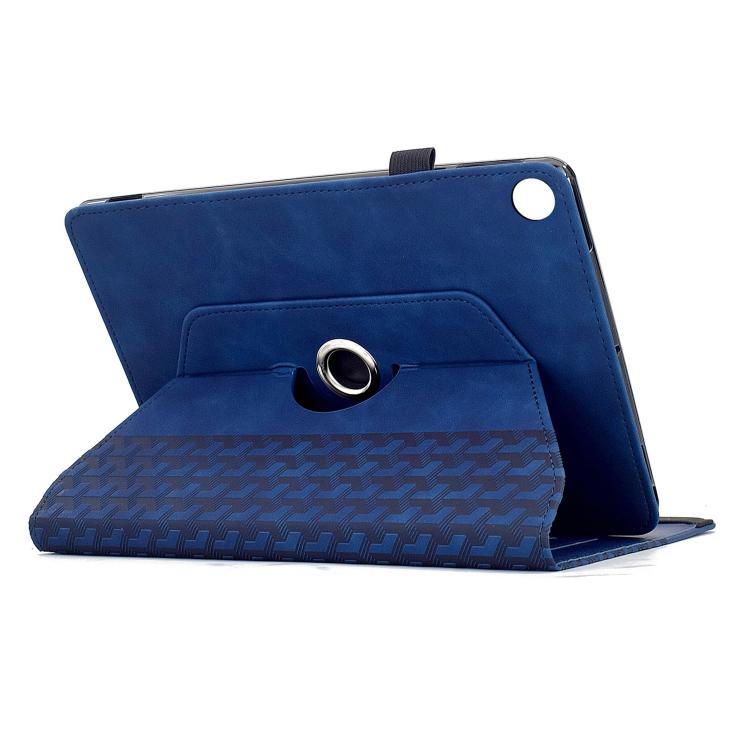 For Samsung Galaxy Tab A11+ / A9+ Rotatable Building Blocks Embossed Smart Leather Tablet Case