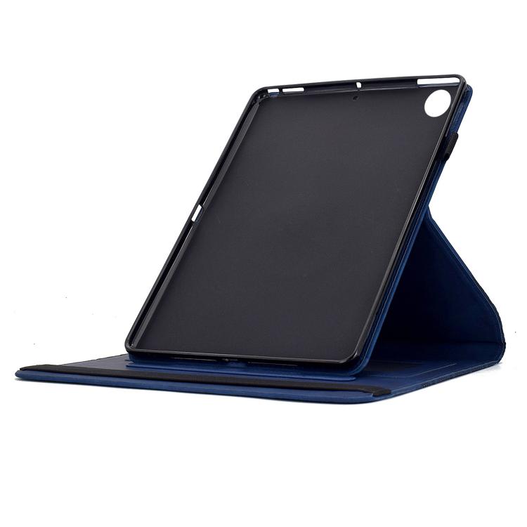 For Samsung Galaxy Tab A11+ / A9+ Rotatable Building Blocks Embossed Smart Leather Tablet Case