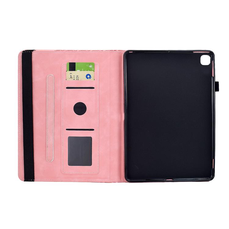 For Samsung Galaxy Tab A7 10.4 / T500 Rotatable Building Blocks Embossed Smart Leather Tablet Case