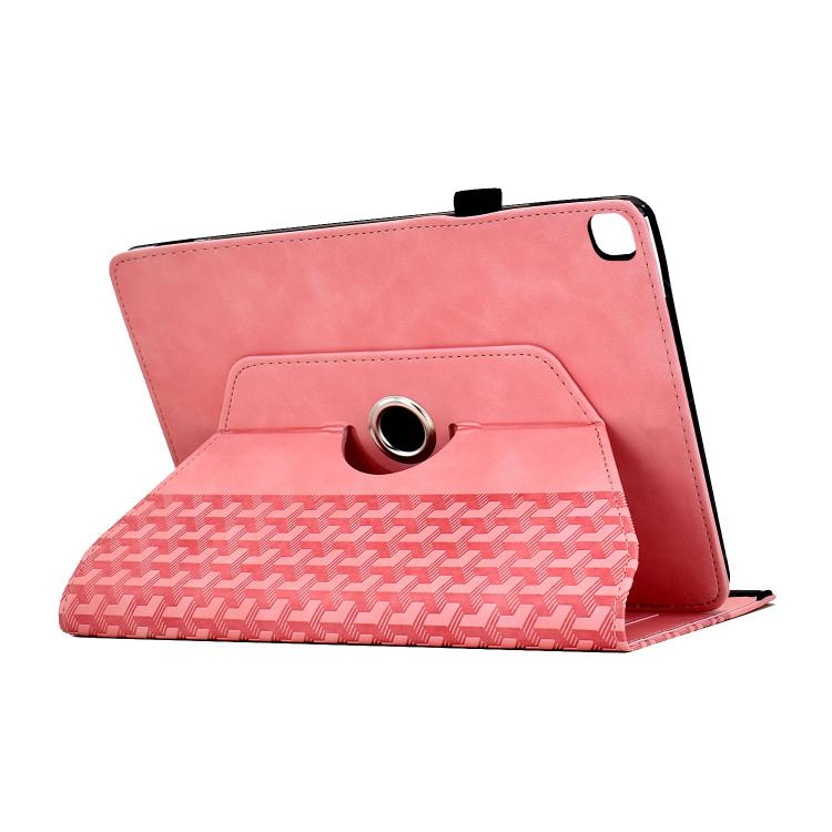 For Samsung Galaxy Tab A7 10.4 / T500 Rotatable Building Blocks Embossed Smart Leather Tablet Case