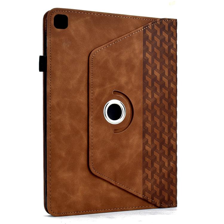 For Samsung Galaxy Tab A7 10.4 / T500 Rotatable Building Blocks Embossed Smart Leather Tablet Case