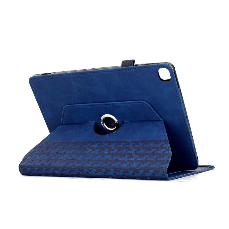 For Samsung Galaxy Tab A7 10.4 / T500 Rotatable Building Blocks Embossed Smart Leather Tablet Case