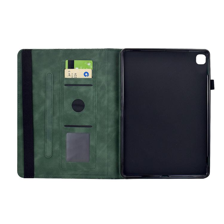 For Samsung Galaxy Tab A7 10.4 / T500 Rotatable Building Blocks Embossed Smart Leather Tablet Case