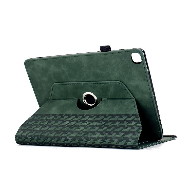For Samsung Galaxy Tab A7 10.4 / T500 Rotatable Building Blocks Embossed Smart Leather Tablet Case