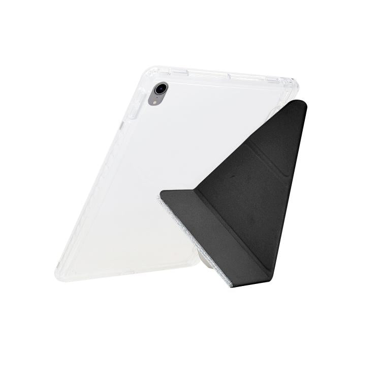For iPad mini 2024 / mini 6 Y-Fold Clear Acrylic Glitter Smart Leather Tablet Case
